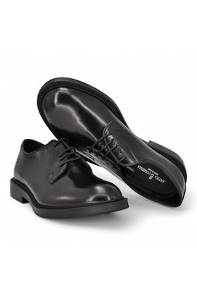 Scarpa lacci uomo in pelle spazzolata colore nero. ANTICA CUOIERIA | 23050-NERO